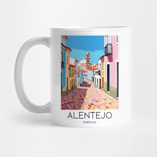 A Pop Art Travel Print of Alentejo - Portugal Mug